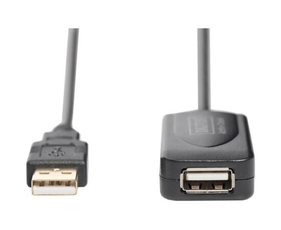 Дата кабель USB 2.0 AM/AF 5.0 m active Digitus (DA-70130-4), изображение 2 Дата кабель USB 2.0 AM/AF 5.0 m active Digitus (DA-70130-4), изображение 2