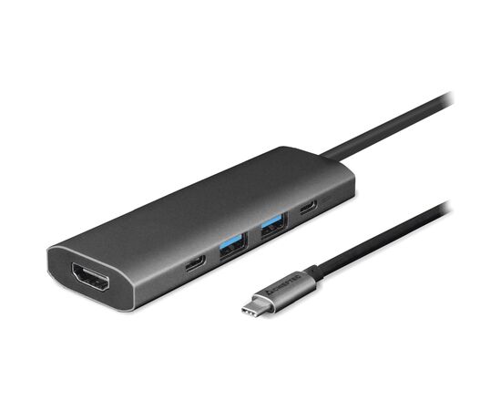 Концентратор Chieftec USB3.2 Type-C to HDMI/USB 3.2x2/USB-C/PD 80W 5-in-1 DSC-502 (DSC-502)