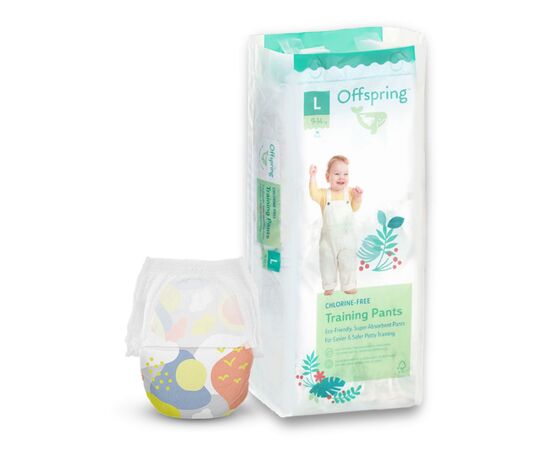 Подгузники Offspring Skye Размер L 9-14 кг 36 шт (DP-OI-FAP-L36P-SKY)