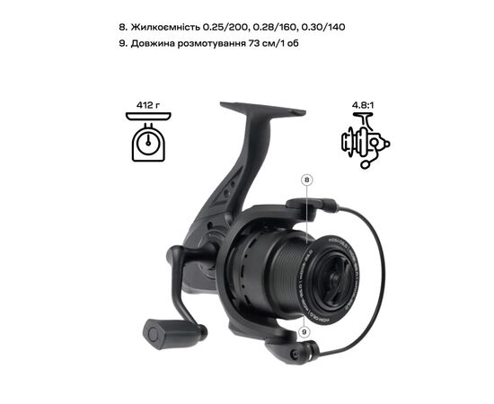 Катушка Brain Champ Feeder 5000 3+1BB 4.81 (1858.80.74), изображение 7 Катушка Brain Champ Feeder 5000 3+1BB 4.81 (1858.80.74), изображение 7