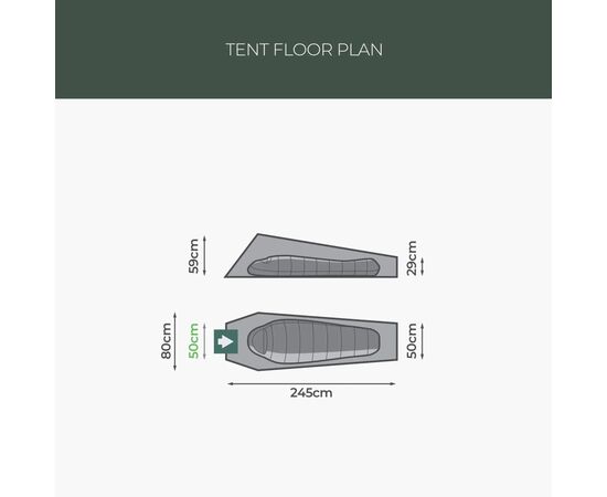 Палатка Highlander Falcon Bivi Tent Pine Green (TEN165-PG) (931680), изображение 7 Палатка Highlander Falcon Bivi Tent Pine Green (TEN165-PG) (931680), изображение 7