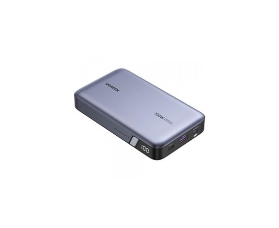 Батарея універсальна Ugreen 20000mAh 100W PD, QC, USB-A, 2xUSB-С Grey (PB720) (25188)