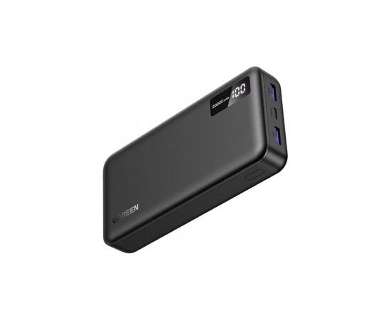 Батарея универсальная Ugreen 20000mAh 22,5W PD, 2хUSB-A, 2xUSB-C Black (PB312) (25683), изображение 2 Батарея универсальная Ugreen 20000mAh 22,5W PD, 2хUSB-A, 2xUSB-C Black (PB312) (25683), изображение 2