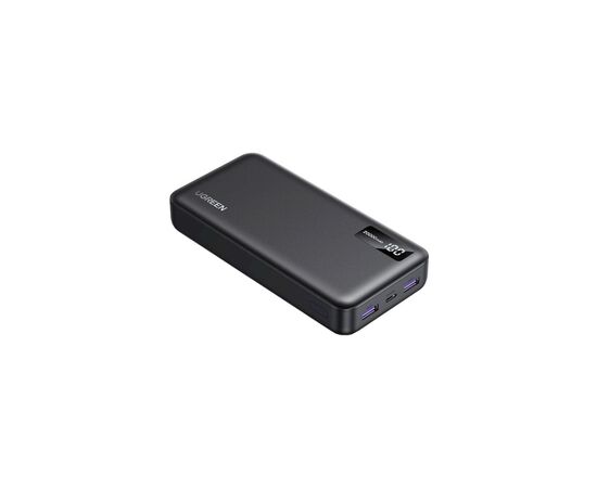 Батарея универсальная Ugreen 20000mAh 22,5W PD, 2хUSB-A, 2xUSB-C Black (PB312) (25683), изображение 3 Батарея универсальная Ugreen 20000mAh 22,5W PD, 2хUSB-A, 2xUSB-C Black (PB312) (25683), изображение 3