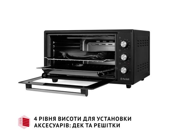Электропечь Perfelli CLASSIC 48 BLACK, изображение 6 Электропечь Perfelli CLASSIC 48 BLACK, изображение 6