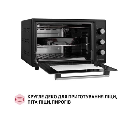 Электропечь Perfelli MIRAGE 37 BLACK, изображение 7 Электропечь Perfelli MIRAGE 37 BLACK, изображение 7