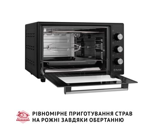 Электропечь Perfelli MIRAGE 37 BLACK, изображение 9 Электропечь Perfelli MIRAGE 37 BLACK, изображение 9