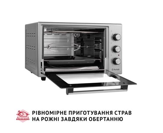 Электропечь Perfelli MIRAGE 37 GREY, изображение 9 Электропечь Perfelli MIRAGE 37 GREY, изображение 9