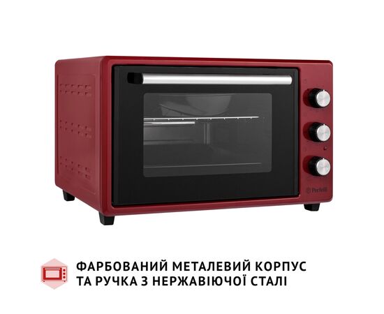 Електропіч Perfelli MIRAGE 37 RED, зображення 4 Електропіч Perfelli MIRAGE 37 RED, зображення 4
