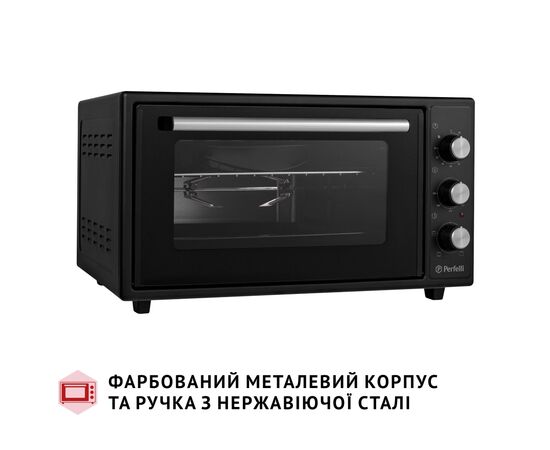 Электропечь Perfelli MIRAGE 48 BLACK, изображение 4 Электропечь Perfelli MIRAGE 48 BLACK, изображение 4