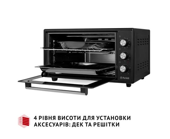 Электропечь Perfelli MIRAGE 48 BLACK, изображение 6 Электропечь Perfelli MIRAGE 48 BLACK, изображение 6