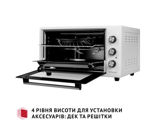 Электропечь Perfelli MIRAGE 48 WHITE, изображение 6 Электропечь Perfelli MIRAGE 48 WHITE, изображение 6