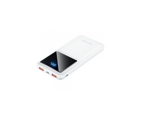 Батарея универсальная Vention 10000mAh 22.5W 3A PD, QC/3.0, LED Display, White (FHKW0)