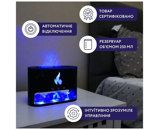 Увлажнитель воздуха Neor FLAME AROMA 25ML10 BK, изображение 3 Увлажнитель воздуха Neor FLAME AROMA 25ML10 BK, изображение 3