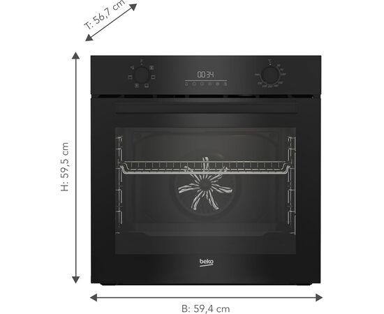 Духовой шкаф Beko BBIE17300B, изображение 2 Духовой шкаф Beko BBIE17300B, изображение 2