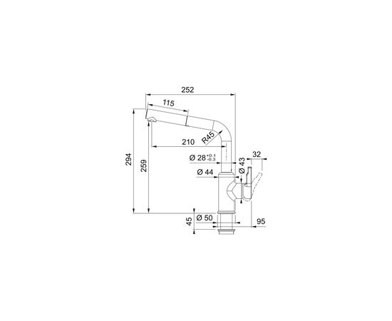 Смеситель Franke Urban Pull Out (115.0595.083), изображение 7 Смеситель Franke Urban Pull Out (115.0595.083), изображение 7