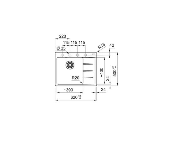Мойка кухонная Franke Centro CNG 611-62 TL (114.0699.242), изображение 3