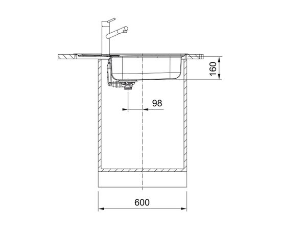 Мойка кухонная Franke Spark SKL 611-78 XL (101.0716.716), изображение 3 Мойка кухонная Franke Spark SKL 611-78 XL (101.0716.716), изображение 3