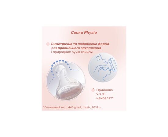 Бутылочка для кормления Chicco Perfect Easy силіконова, від 0+ міс. повільний потік 150 мл, (20241.30), изображение 6