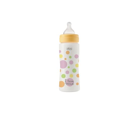 Бутылочка для кормления Chicco Perfect Easy силіконова, від 4 міс. швидкий потік 330 мл (20245.10)