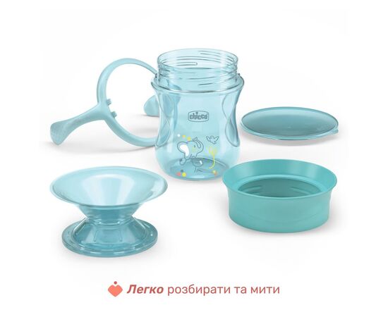 Поильник-непроливайка Chicco Perfect Cup 200 мл. від 12 місяців (блакитна) (06951.25), изображение 4 Поильник-непроливайка Chicco Perfect Cup 200 мл. від 12 місяців (блакитна) (06951.25), изображение 4