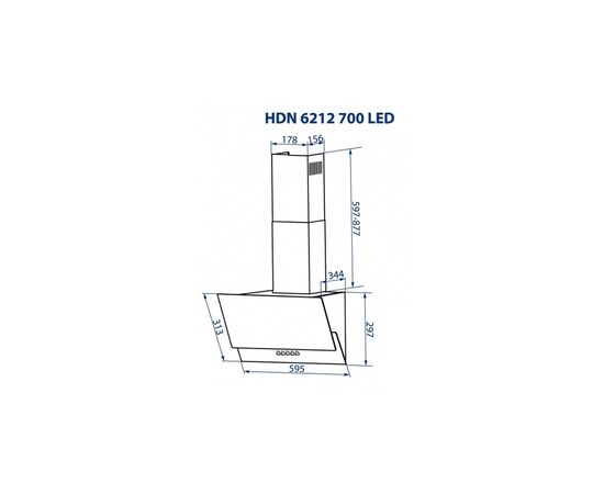 Вытяжка кухонная Minola HDN 6212 BL 700 LED (HDN6212BL700LED), изображение 12 Вытяжка кухонная Minola HDN 6212 BL 700 LED (HDN6212BL700LED), изображение 12