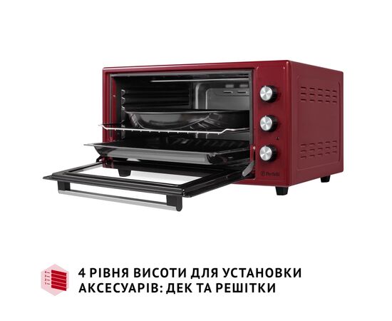 Электропечь Perfelli TRIMO 48 RED, изображение 6 Электропечь Perfelli TRIMO 48 RED, изображение 6