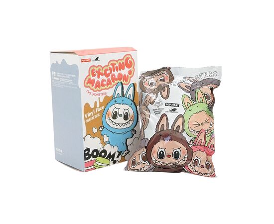 Мягкая игрушка No Brand сюрприз Labubu Третье поколение 17 см Mix color Затемненный пакет (YT41824), изображение 2