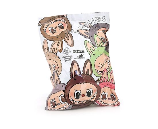 Мягкая игрушка No Brand сюрприз Labubu Третье поколение 17 см Mix color Затемненный пакет (YT41824), изображение 3