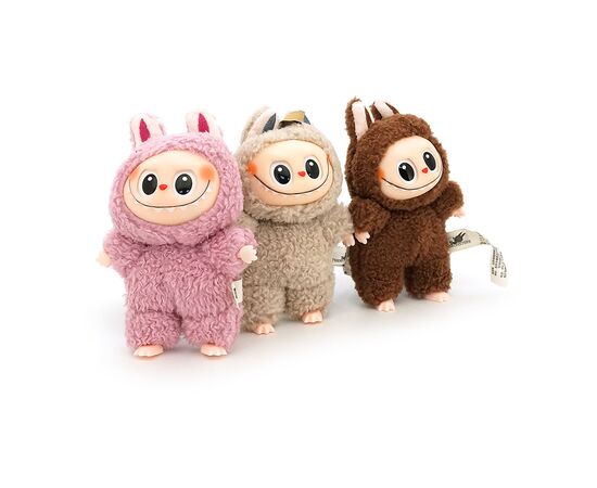 Мягкая игрушка No Brand сюрприз Labubu Третье поколение 17 см Mix color Затемненный пакет (YT41824), изображение 5