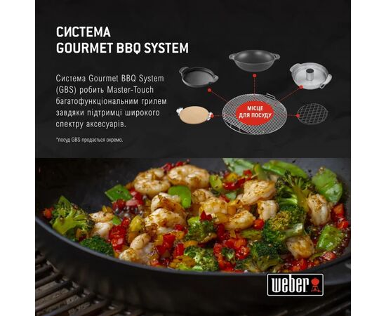 Гриль-барбекю Weber Master-Touch GBS E-5750 57 см Black (14701004), изображение 9 Гриль-барбекю Weber Master-Touch GBS E-5750 57 см Black (14701004), изображение 9