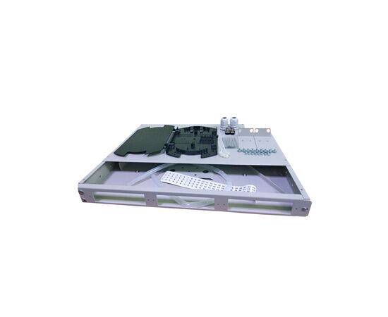 Патч-панель оптическая 1U-24 с касетой Crosver (FOB 19/1-332/32-1-24 (black)), изображение 4 Патч-панель оптическая 1U-24 с касетой Crosver (FOB 19/1-332/32-1-24 (black)), изображение 4