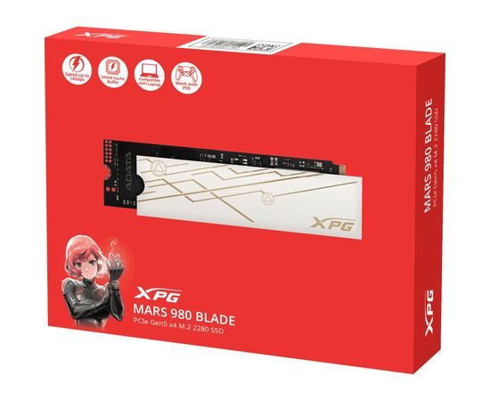 Накопитель SSD M.2 2280 1TB XPG MARS 980 BLADE ADATA (SMAR-980B-1TCS), изображение 6 Накопитель SSD M.2 2280 1TB XPG MARS 980 BLADE ADATA (SMAR-980B-1TCS), изображение 6