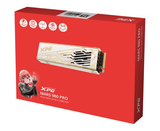 Накопитель SSD M.2 2280 1TB XPG MARS 980 PRO ADATA (SMAR-980P-1TCI), изображение 6 Накопитель SSD M.2 2280 1TB XPG MARS 980 PRO ADATA (SMAR-980P-1TCI), изображение 6