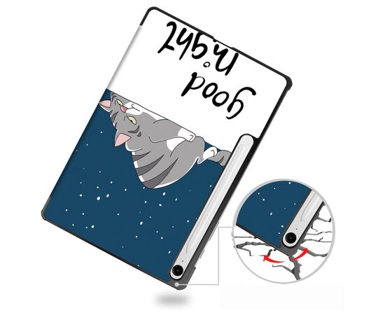Чехол для планшета BeCover Smart Case Samsung Galaxy Tab S10 FE (SM-X520/SM-X526) 10.9" Good Night (713286), изображение 6 Чехол для планшета BeCover Smart Case Samsung Galaxy Tab S10 FE (SM-X520/SM-X526) 10.9" Good Night (713286), изображение 6