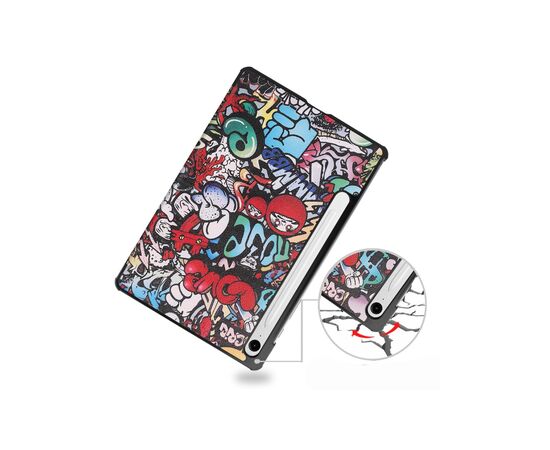 Чехол для планшета BeCover Smart Case Samsung Galaxy Tab S10 FE (SM-X520/SM-X526) 10.9" Graffiti (713285), изображение 6 Чехол для планшета BeCover Smart Case Samsung Galaxy Tab S10 FE (SM-X520/SM-X526) 10.9" Graffiti (713285), изображение 6