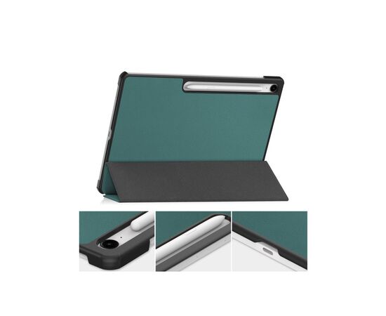 Чехол для планшета BeCover Smart Case Samsung Galaxy Tab S10 FE Plus (SM-X620/SM-X626) 13.1" Dark Green (713383), изображение 6 Чехол для планшета BeCover Smart Case Samsung Galaxy Tab S10 FE Plus (SM-X620/SM-X626) 13.1" Dark Green (713383), изображение 6