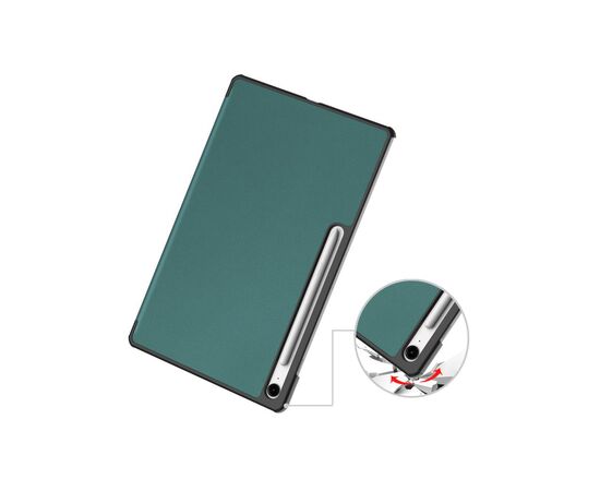 Чехол для планшета BeCover Smart Case Samsung Galaxy Tab S10 FE Plus (SM-X620/SM-X626) 13.1" Dark Green (713383), изображение 7 Чехол для планшета BeCover Smart Case Samsung Galaxy Tab S10 FE Plus (SM-X620/SM-X626) 13.1" Dark Green (713383), изображение 7