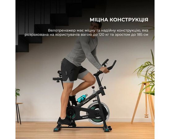 Велотренажер Cecotec DrumFit Indoor 6000 Forcis Bicicleta (CCTC-07094), изображение 7 Велотренажер Cecotec DrumFit Indoor 6000 Forcis Bicicleta (CCTC-07094), изображение 7
