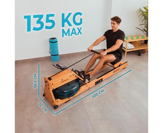 Гребной тренажер Cecotec DrumFit Rower 20000 Neptuno Wood (CCTC-07226), изображение 10 Гребной тренажер Cecotec DrumFit Rower 20000 Neptuno Wood (CCTC-07226), изображение 10