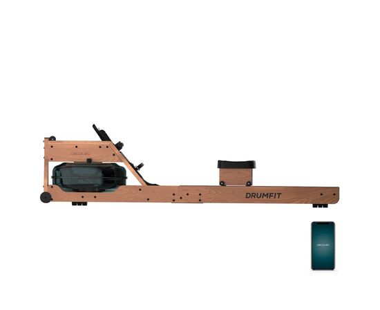 Гребной тренажер Cecotec DrumFit Rower 20000 Neptuno Wood (CCTC-07226), изображение 3 Гребной тренажер Cecotec DrumFit Rower 20000 Neptuno Wood (CCTC-07226), изображение 3