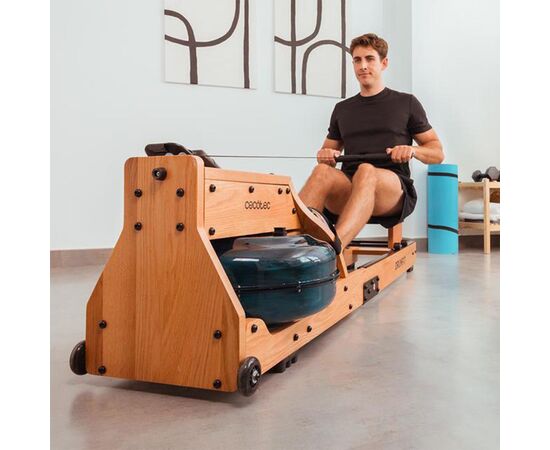 Гребной тренажер Cecotec DrumFit Rower 20000 Neptuno Wood (CCTC-07226), изображение 6 Гребной тренажер Cecotec DrumFit Rower 20000 Neptuno Wood (CCTC-07226), изображение 6