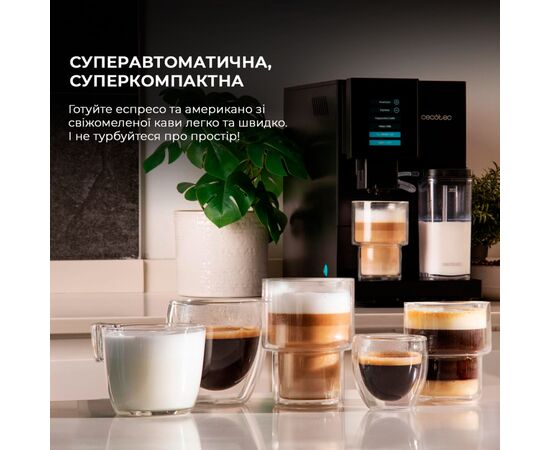 Кофемашина Cecotec Cremmaet Compactccino Black/Silver (A01 EU01 105455), изображение 2 Кофемашина Cecotec Cremmaet Compactccino Black/Silver (A01 EU01 105455), изображение 2