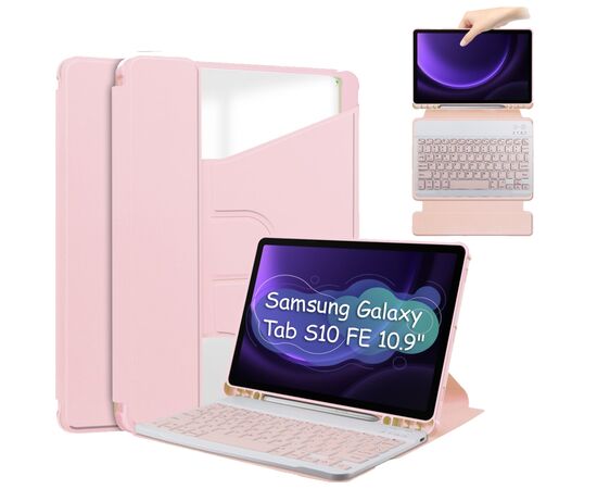 Чохол до планшета BeCover BeCover 360° Rotatable Samsung Galaxy Tab S10 FE (SM-X520/SM-X526) 10.9" Pink (713311)
