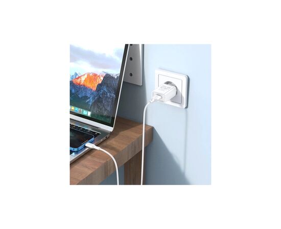 Зарядное устройство BOROFONE BA68A Glacier USB + cable USB to Lightning 10.5W White (6974443385694), изображение 2 Зарядное устройство BOROFONE BA68A Glacier USB + cable USB to Lightning 10.5W White (6974443385694), изображение 2