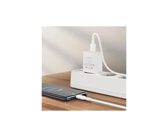 Зарядное устройство BOROFONE BA74A Aspirer USB + cable USB to USB-C White (6974443388671), изображение 8 Зарядное устройство BOROFONE BA74A Aspirer USB + cable USB to USB-C White (6974443388671), изображение 8