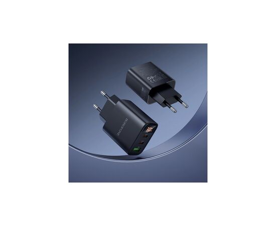 Зарядное устройство BOROFONE BA98A Ilustre 2xUSB-C + 1xUSB-A PD30W digital display + cable USB-C to Lightning Black (6941991120527), изображение 9 Зарядное устройство BOROFONE BA98A Ilustre 2xUSB-C + 1xUSB-A PD30W digital display + cable USB-C to Lightning Black (6941991120527), изображение 9