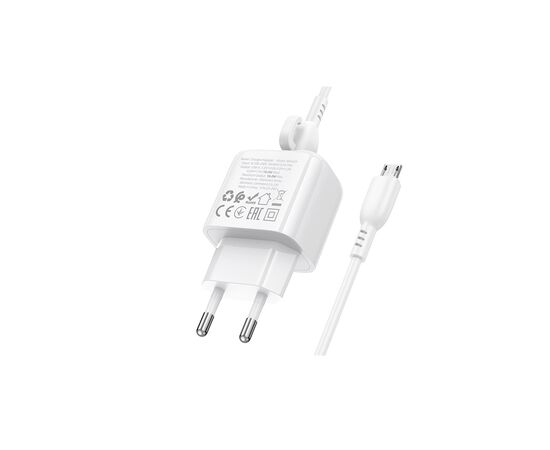 Зарядное устройство BOROFONE BAS42A Potential USB QC3.0 + cable USB to Micro 5P White (6941991113796), изображение 6 Зарядное устройство BOROFONE BAS42A Potential USB QC3.0 + cable USB to Micro 5P White (6941991113796), изображение 6