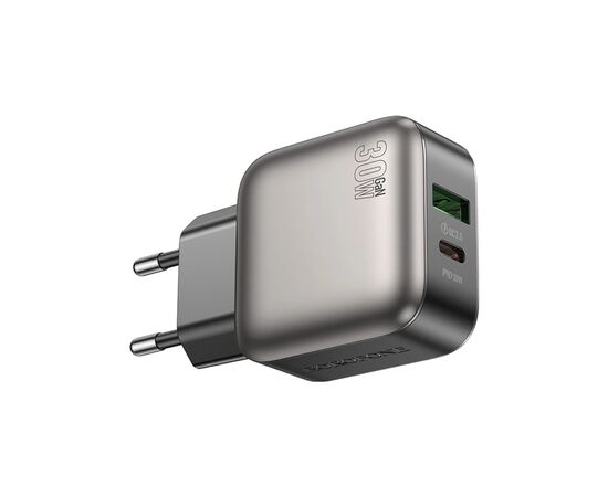 Зарядное устройство BOROFONE BAS55A Absolute 1xUSB-C PD30W + 1xUSB QC3.0 Black (6941991116230), изображение 4 Зарядное устройство BOROFONE BAS55A Absolute 1xUSB-C PD30W + 1xUSB QC3.0 Black (6941991116230), изображение 4