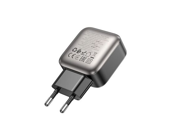 Зарядное устройство BOROFONE BAS55A Absolute 1xUSB-C PD30W + 1xUSB QC3.0 Black (6941991116230), изображение 6 Зарядное устройство BOROFONE BAS55A Absolute 1xUSB-C PD30W + 1xUSB QC3.0 Black (6941991116230), изображение 6